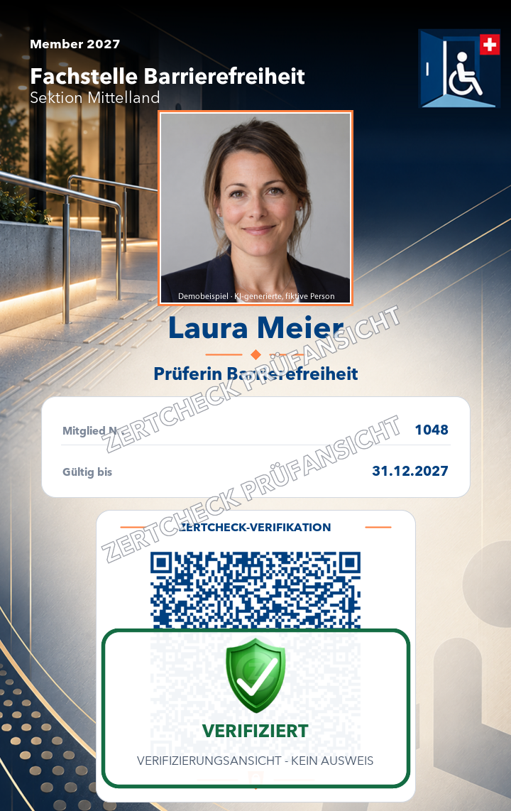 Beispielausweis – klar und professionell